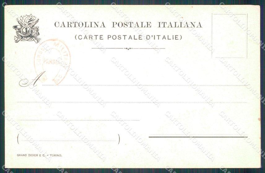 Militari I Reggimento Bersaglieri Palestro cartolina XF1066 – retro