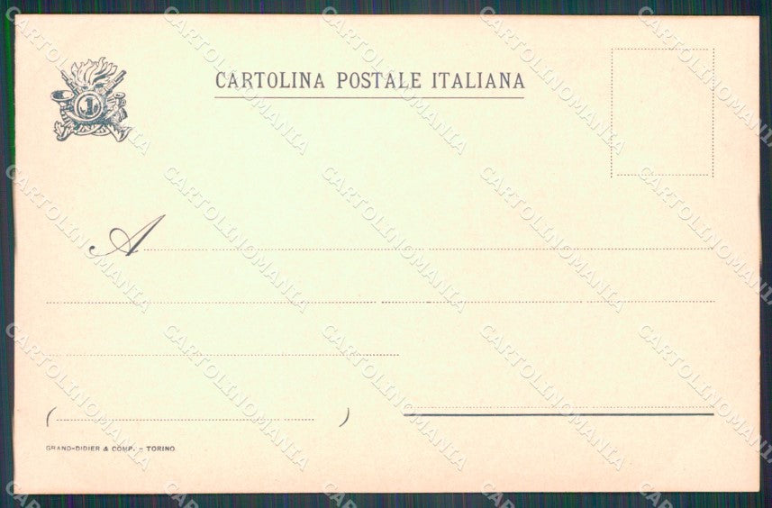 Militari I Reggimento Bersaglieri Palestro cartolina XF1067 – retro