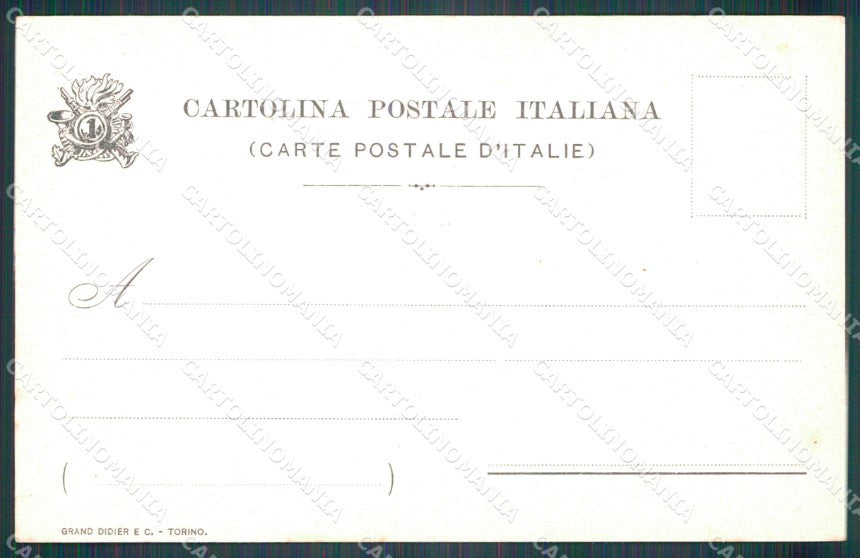 Militari I Reggimento Bersaglieri Palestro cartolina XF1069 – retro