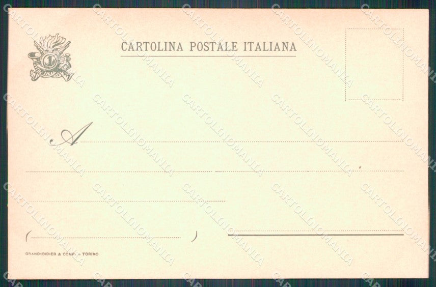 Militari I Reggimento Bersaglieri Palestro cartolina XF1070 – retro
