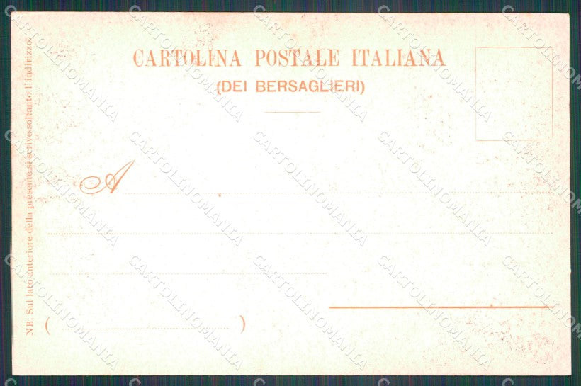 Militari V Reggimento Bersaglieri La Marmora cartolina XF1072 – retro