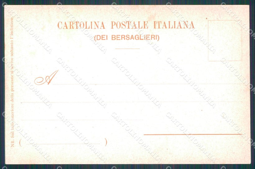 Militari V Reggimento Bersaglieri La Marmora cartolina XF1073 – retro