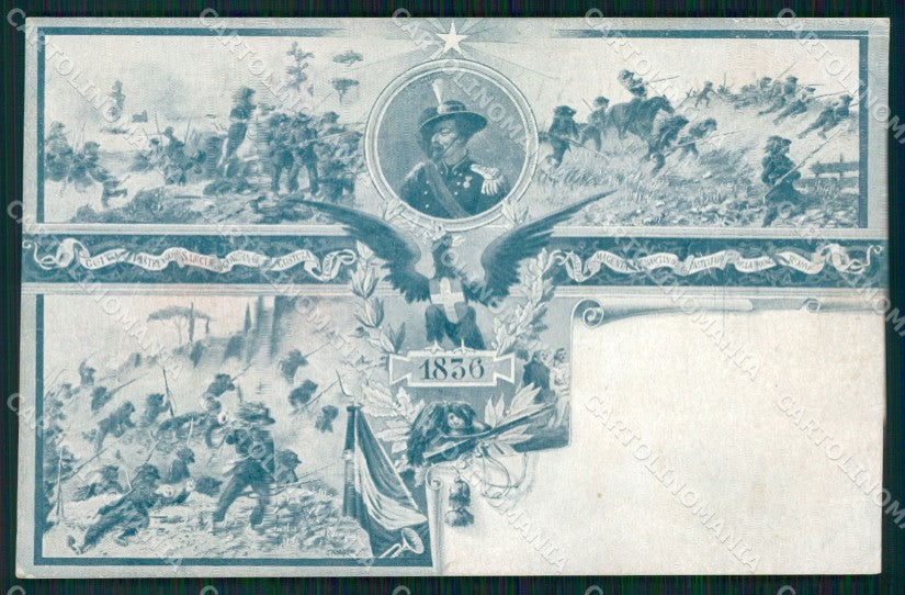Militari V Reggimento Bersaglieri La Marmora cartolina XF1074 – fronte