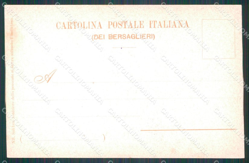 Militari V Reggimento Bersaglieri La Marmora cartolina XF1074 – retro
