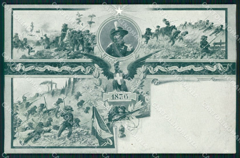 Militari V Reggimento Bersaglieri La Marmora cartolina XF1075 – fronte