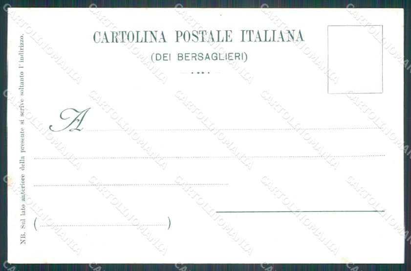 Militari V Reggimento Bersaglieri La Marmora cartolina XF1075 – retro