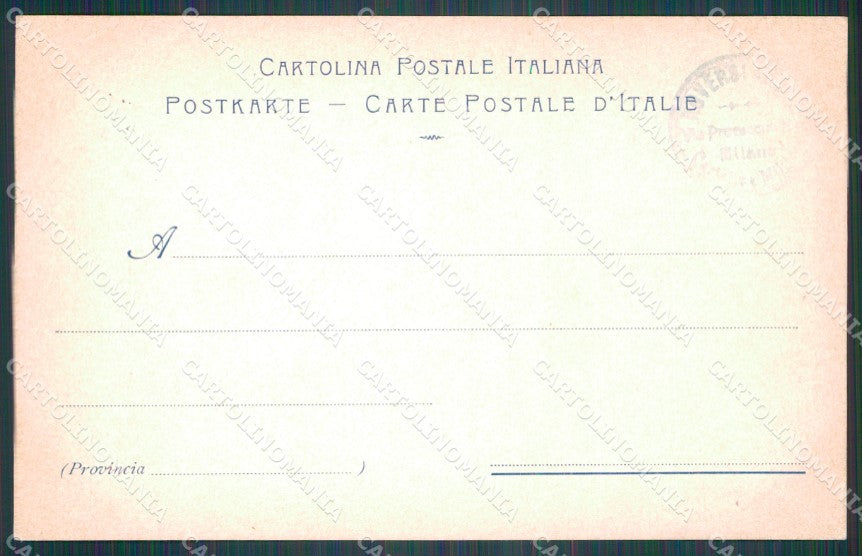 Militari VII Reggimento Bersaglieri Compagnia Ciclisti cartolina XF1090 – retro
