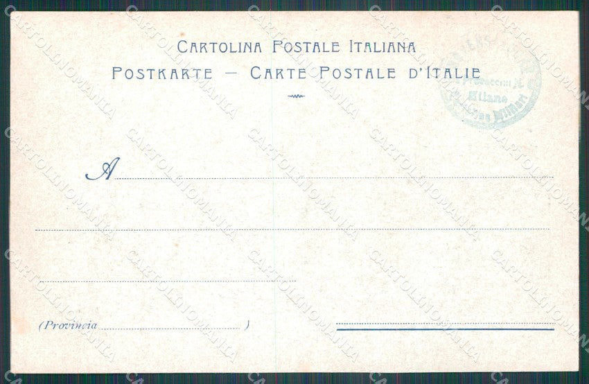 Militari VII Reggimento Bersaglieri Compagnia Ciclisti cartolina XF1091 – retro