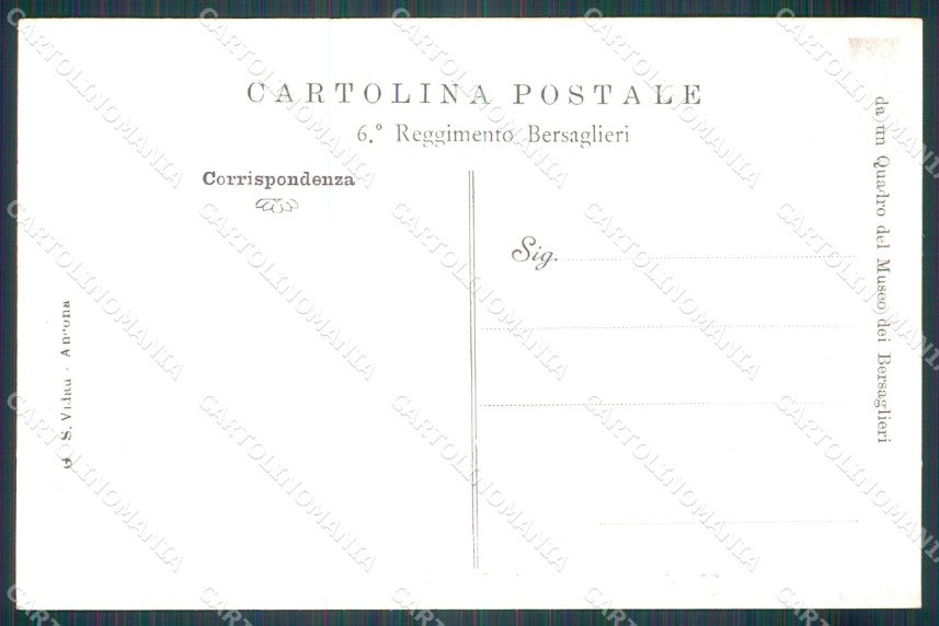 Militari VI Regg Bersaglieri Villafranca 19º Batt 472/500 cartolina XF1110 – retro
