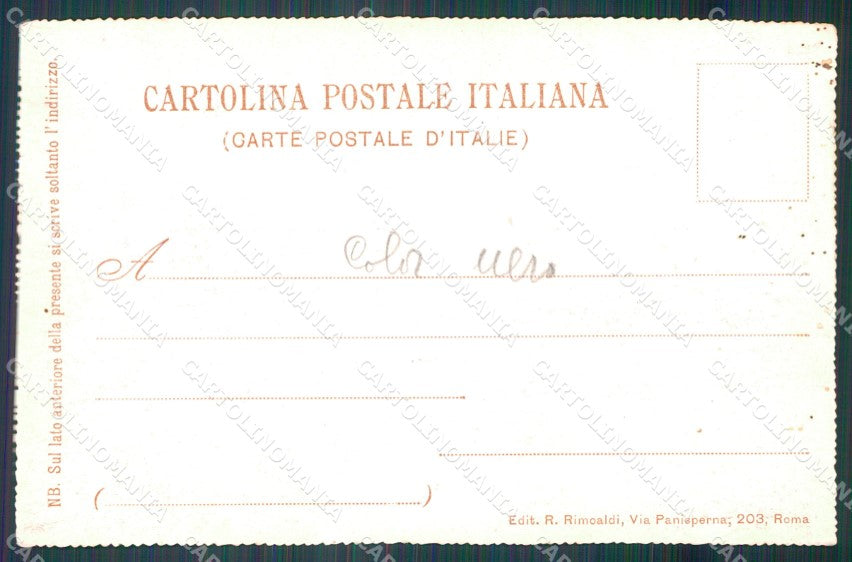 Militari III Reggimento Bersaglieri cartolina XF1123 – retro