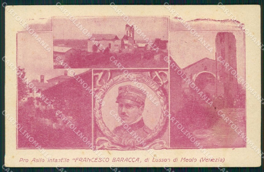Militari Venezia Losson Meolo Asilo Baracca cartolina XF1138 – fronte
