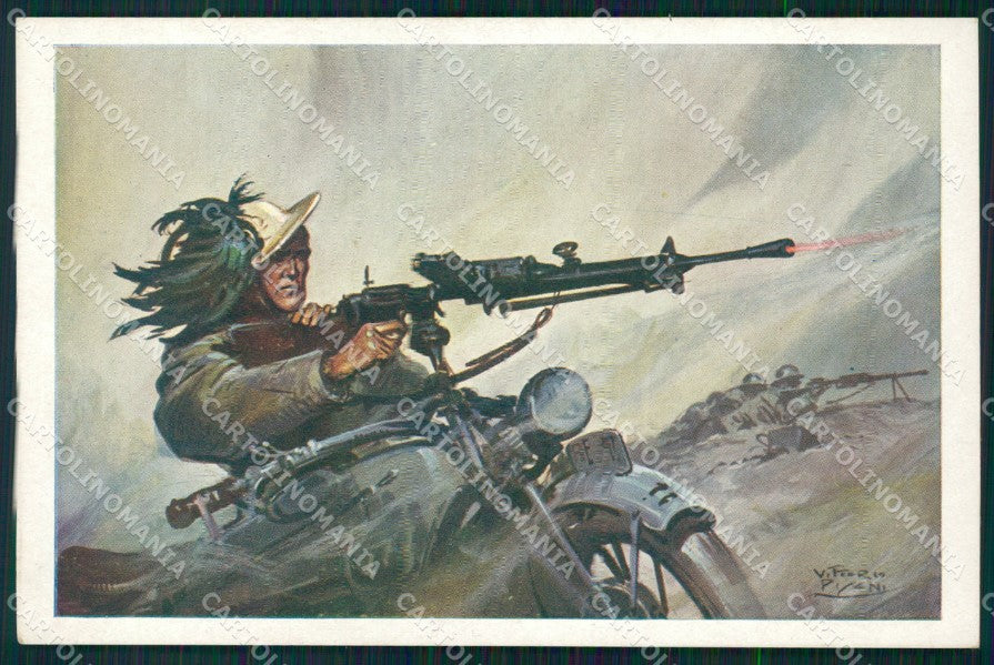 Militari Associazione Mitraglieri Pisani Boeri cartolina XF1141 – fronte