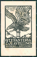 Militari 231ª Fanteria Avellino Divisione del Brennero Spadoni cartolina XF1145 – fronte