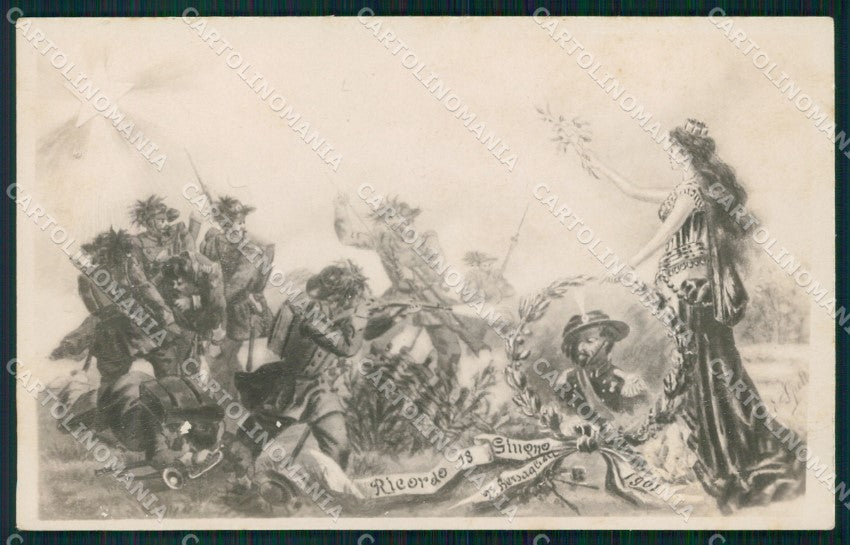 Militari II Reggimento Bersaglieri ABRASA cartolina XF1161 – fronte
