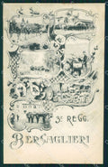 Militari III Reggimento Bersaglieri cartolina XF1166 – fronte