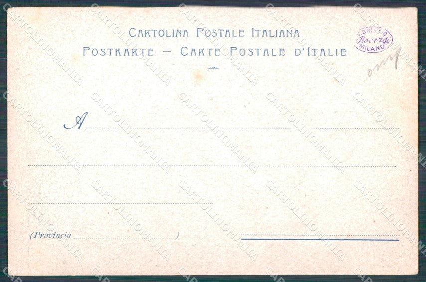Militari VII Reggimento Bersaglieri Ciclisti cartolina XF1182 – retro