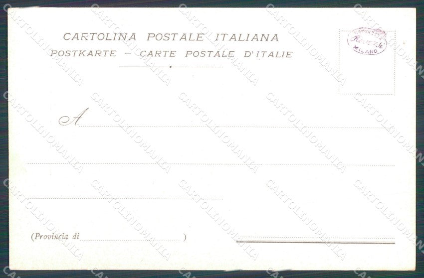 Militari VII Reggimento Bersaglieri Compagnia Ciclisti cartolina XF1183 – retro