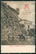 Militari 36º Battaglione Bersaglieri Castello Brescia cartolina XF1192 – fronte