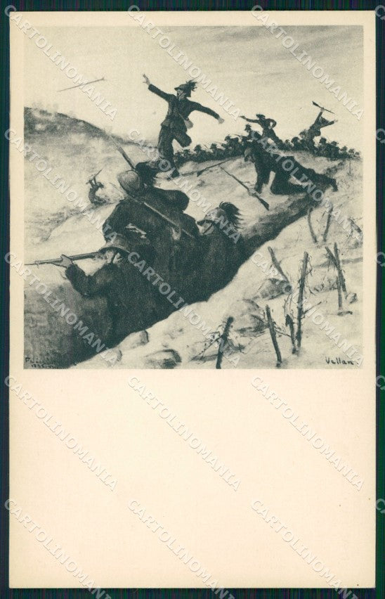 Militari Enrico Toti Bersaglieri Carso Vellan cartolina XF1196 – fronte