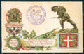 Militari I Reggimento Bersaglieri I VII IX Battaglione Spoleto cartolina XF1222 – fronte