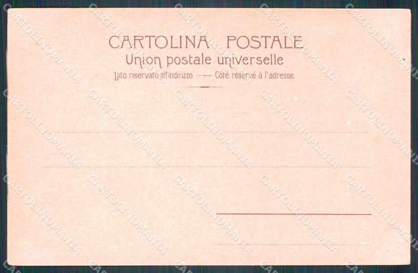Militari VIII Reggimento Bersaglieri III V 12º Battaglione cartolina XF1247 – retro