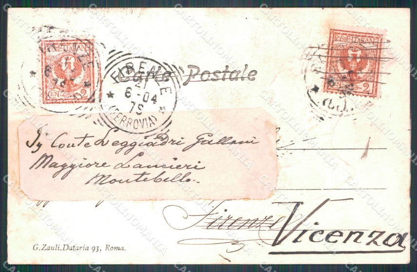 Militari 68º Anniversario Istituzione Bersaglieri La Marmora cartolina XF1275 – retro