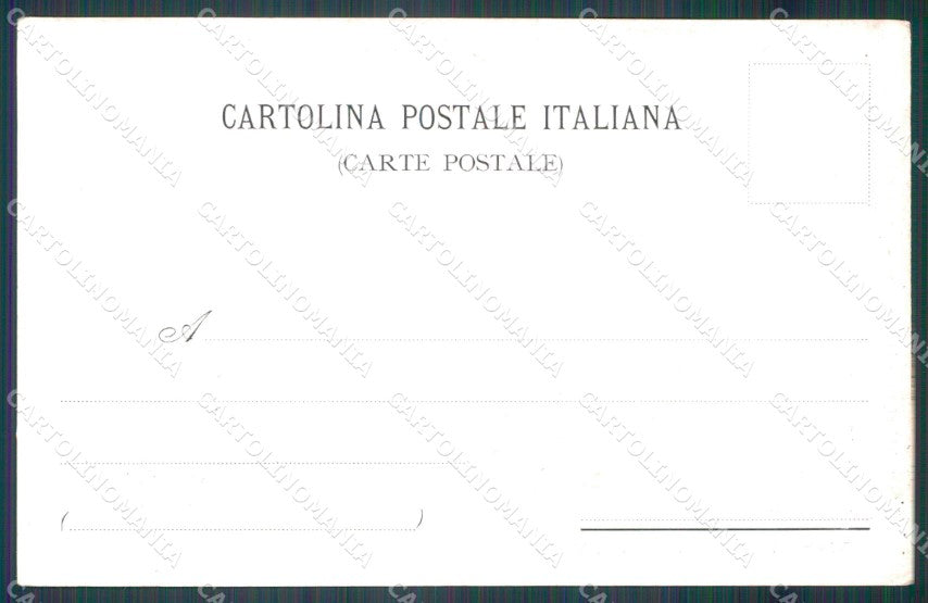 Militari Alleanza Francia Italia Tricolore Bersaglieri cartolina XF1294 – retro