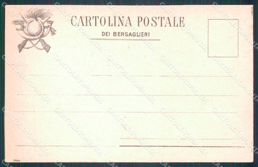 Militari I Reggimento Bersaglieri da Goito a Porta Pia FORO cartolina XF1296 – retro