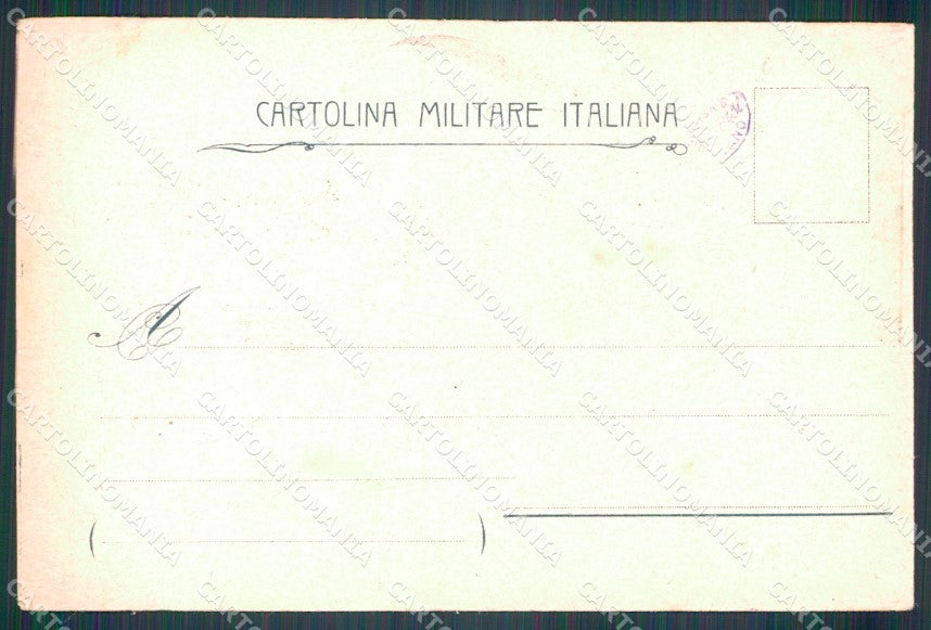 Militari 11º Reggimento Bersaglieri Ciclisti cartolina XF1308 – retro