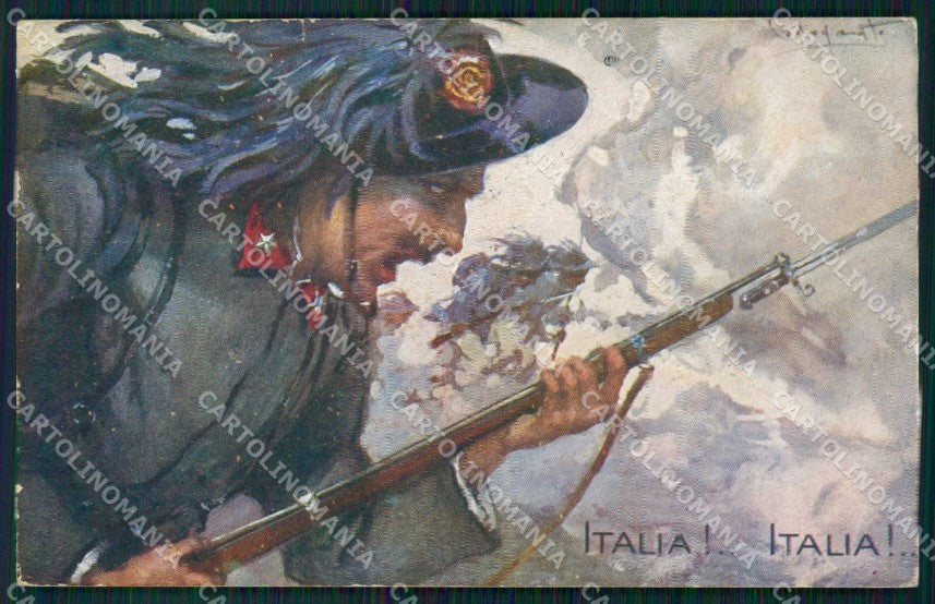 Militari Propaganda WWI Bersaglieri Codognato STRAPPINO cartolina XF1344 – fronte