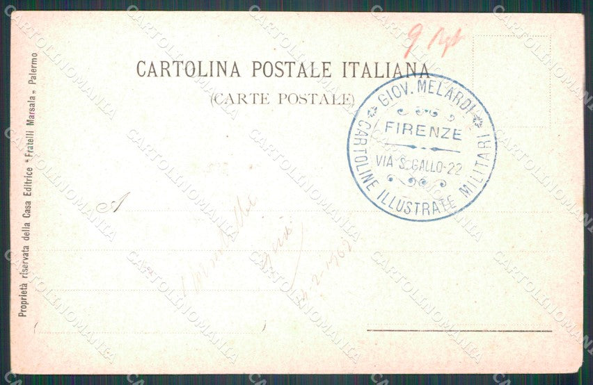 Militari 30º Battaglione Bersaglieri Gilardi cartolina XF1365 – retro