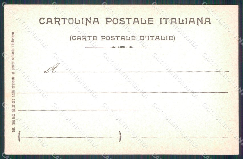 Militari I Reggimento Bersaglieri Alessandro La Marmora cartolina XF1368 – retro