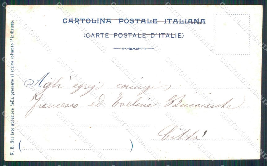 Militari IV Reggimento Bersaglieri cartolina XF1370 – retro