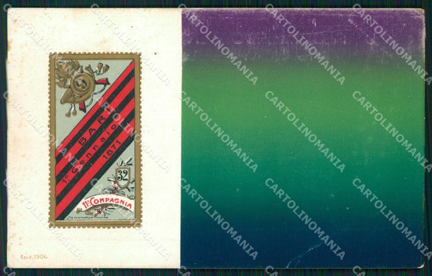 Militari IX Reggimento Bersaglieri cartolina XF1410 – fronte