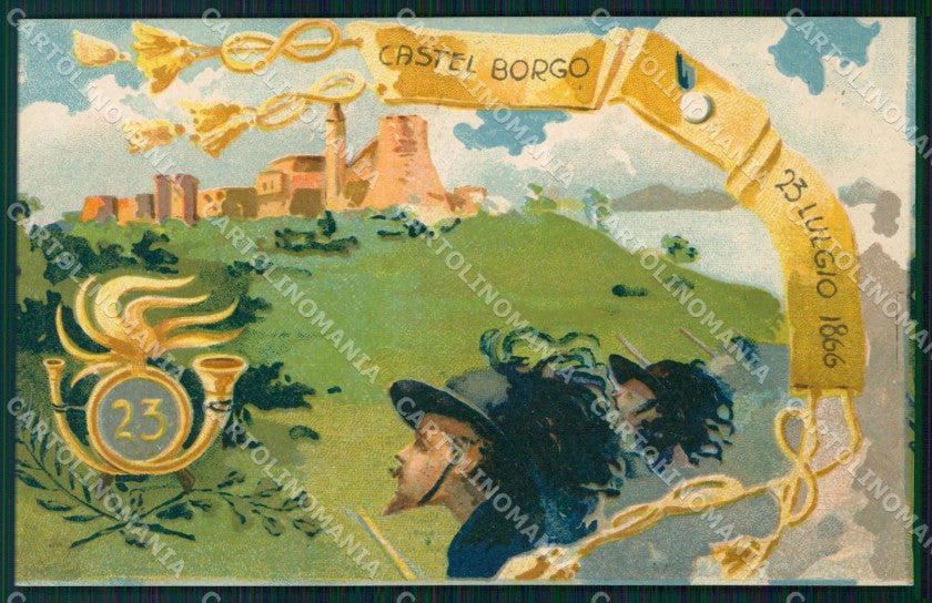Militari 23º Reggimento Bersaglieri Castel Borgocartolina XF1417 – fronte