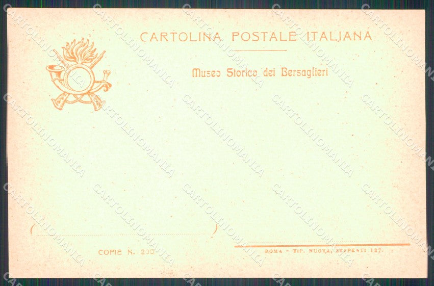 Militari Museo Storico Bersaglieri Alessandro La Marmora cartolina XF1419 – retro