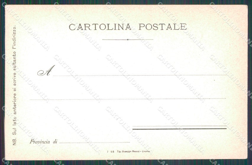 Militari II Reggimento Bersaglieri Circolo Ufficiali cartolina XF1425 – retro