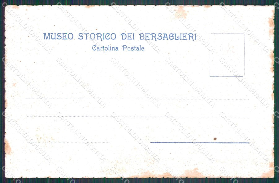 Militari Inaugurazione del Museo Storico dei Bersaglieri cartolina XF1427 – retro