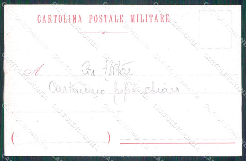 Militari IX Reggimento Bersaglieri San Giovanni Persiceto cartolina XF1430 – retro