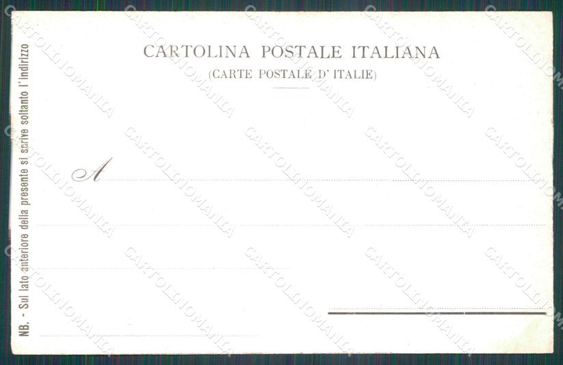 Militari VI Reggimento Bersaglieri 6º 13º 19º Battaglione cartolina XF1442 – retro