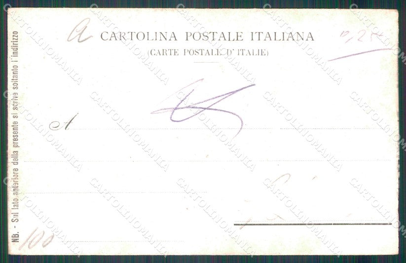 Militari VI Reggimento Bersaglieri 6º 13º 19º Battaglione cartolina XF1443 – retro