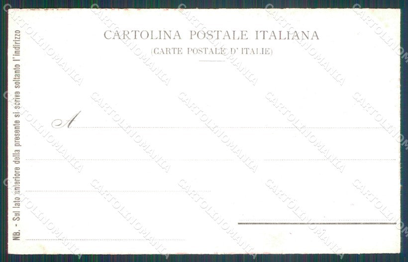Militari VI Reggimento Bersaglieri 6º 13º 19º Battaglione cartolina XF1444 – retro
