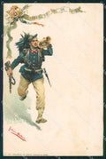 Militari VIII Regg Bersaglieri VIII Batt Ciclisti Crimea Cina cartolina XF1476 – fronte