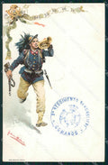 Militari VIII Reggimento Bersaglieri Crimea Cina Africa cartolina XF1478 – fronte