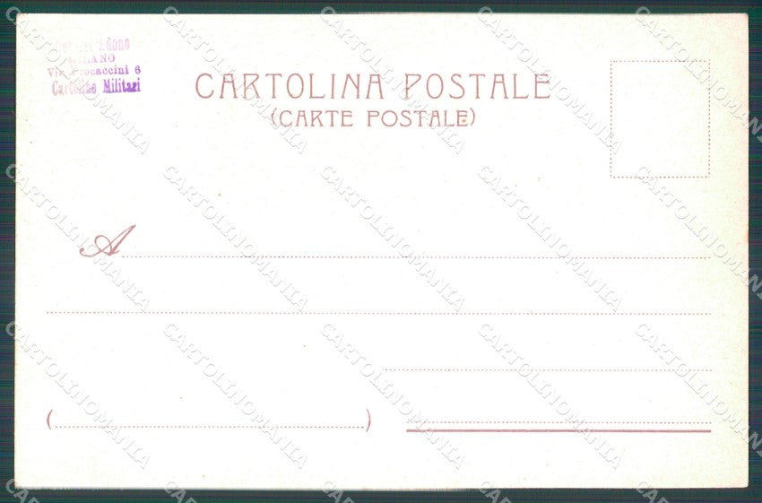 Militari VIII Reggimento Bersaglieri Crimea Cina Africa cartolina XF1479 – retro