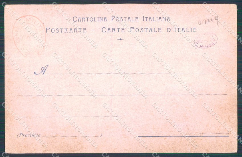 Militari VII Reggimento Bersaglieri Compagnia Ciclisti cartolina XF1503 – retro