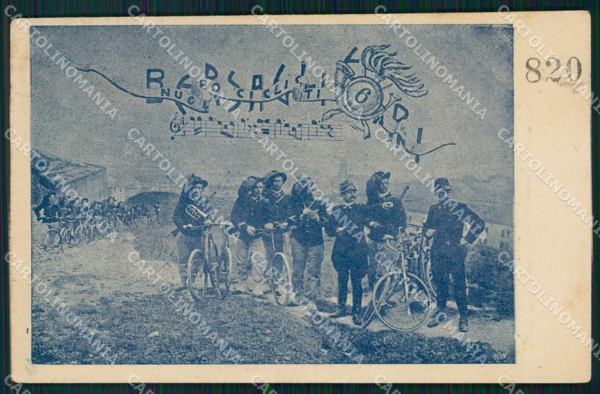 Militari VI Reggimento Bersaglieri Nucleo Ciclisti cartolina XF1511 – fronte