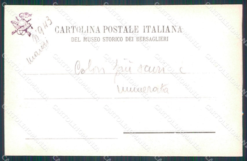 Militari Museo Storico Bersaglieri Alessandro La Marmora cartolina XF1518 – retro