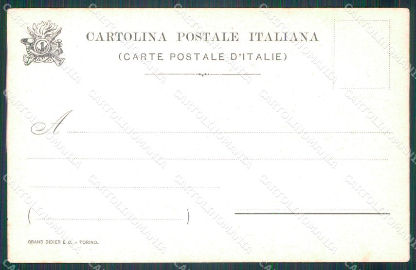 Militari I Reggimento Bersaglieri I VII IX Battaglione cartolina XF1524 – retro