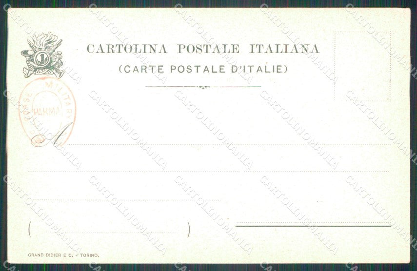 Militari I Reggimento Bersaglieri I VII IX Battaglione cartolina XF1525 – retro